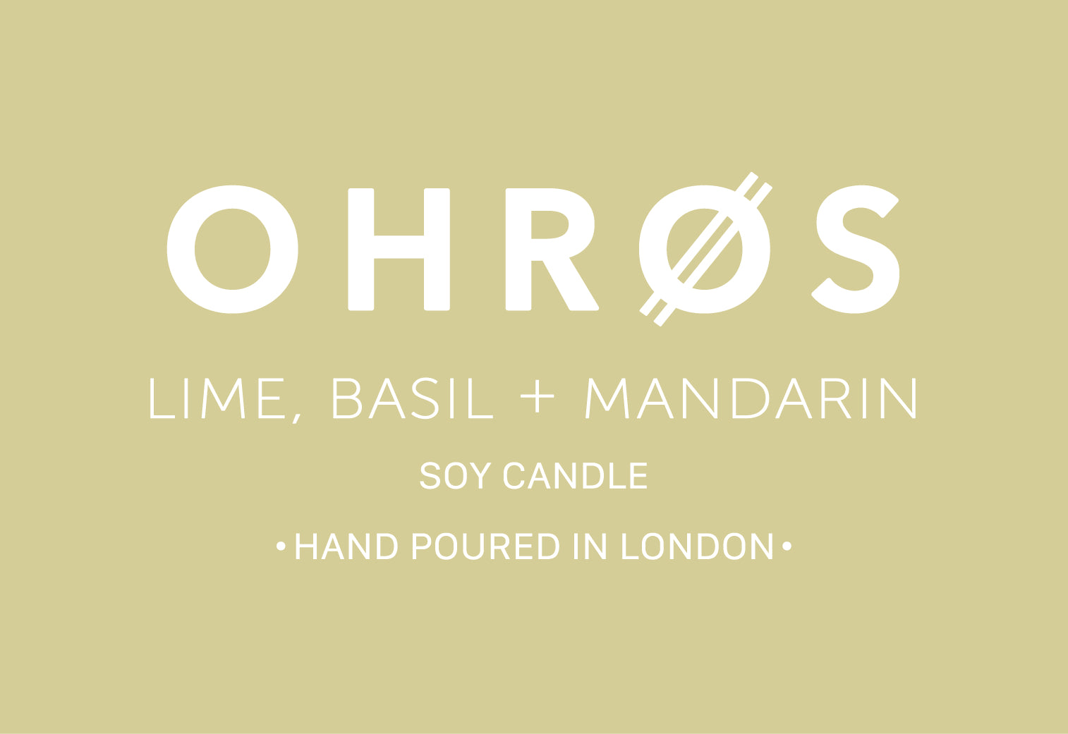 🍊 Lime, Basil + Mandarin - soy wax candle 🍊